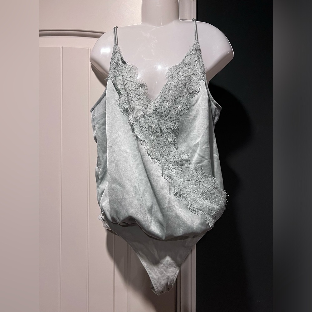Lace Satin Bodysuit